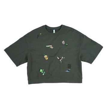 5th STREET｜山形｜女裝｜海洋元素印花短袖T恤｜綠色