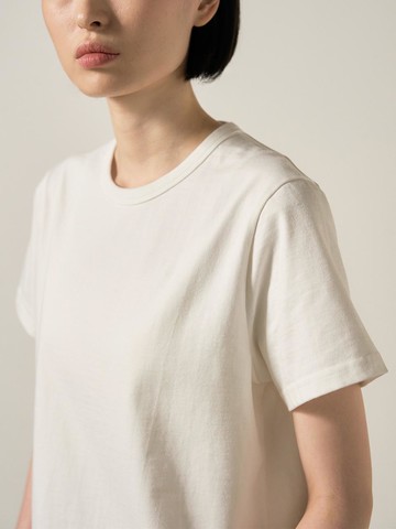 Premium Cotton Half-Sleeve T-Shirt [Beige]