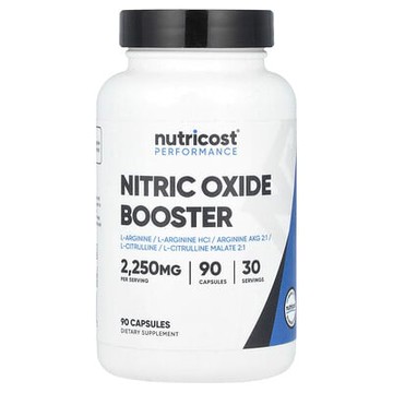 Nutricost, 表現，一氧化氮促進劑，90 粒膠囊
