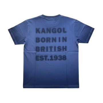 KANGOL 短T 藍色 落肩 個性 洗水 短袖 上衣 中性 6625100781