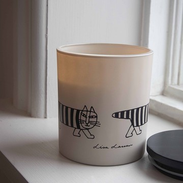 Lisa Larson 條紋貓 Mikey 香氛蠟燭