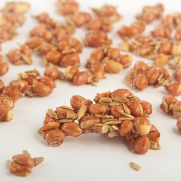 【大地花生工坊】葵瓜子花生片 200g/袋（可素食）｜經典花生糖 整粒花生片系列