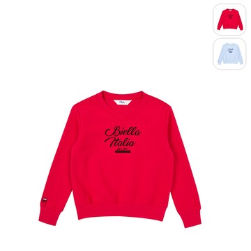 【FILA】KIDS 孩童款 V領長袖T恤-紅色 5TEZ-4442-RD