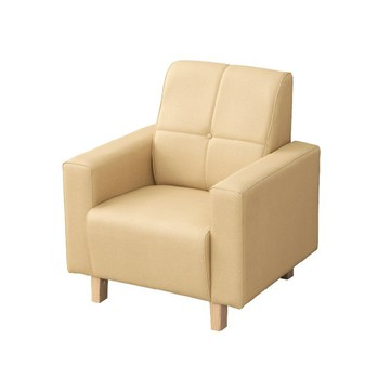 【UHO】馬克思-貓抓皮單人沙發(運費另計)215米黃色