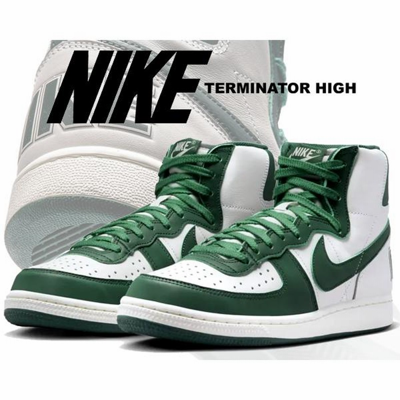 ナイキ ターミネーター ハイ NIKE TERMINATOR HIGH swan/noble green-sail fd0650-100 スワン  ノーブルグリーン セイル ホワイト グリーン | LINEショッピング