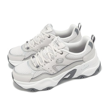 [ACS] Skechers 休閒鞋 D Lites 5-Team Neutral 女鞋 白 銀 拼接 復古 老爹鞋 150521LGSL