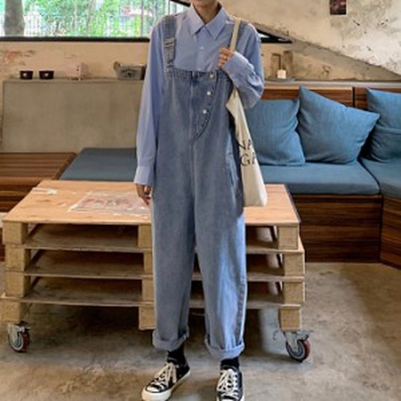 オーバーオール デニム パンツ レディース つなぎ カジュアル かわいい おしゃれ ユニーク ジーンズ ジーパン 大きいサイズ ボタン 長ズ 通販 Lineポイント最大8 0 Get Lineショッピング