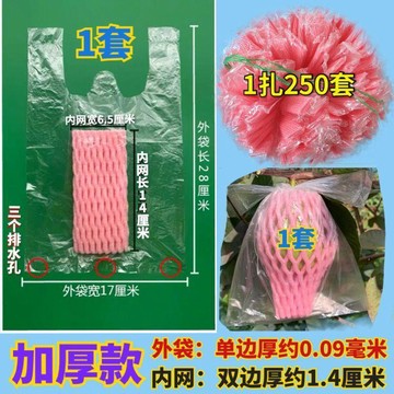 🔥臺灣熱賣⚡️水果保護套袋芭樂番石榴網套袋防蟲套袋多用途泡沫袋包裝一體網袋🎉