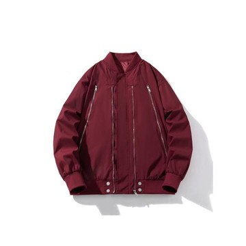 美式高街設計感飛行員夾克外套男春秋新款潮牌男生休閑薄款棒球服