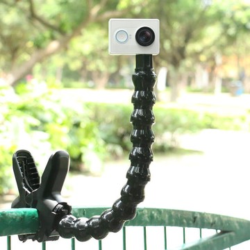 適用gopro小蟻山運動相機柔性蛇形臂大力夾支架4 8 12節