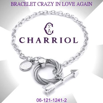 CHARRIOL夏利豪AP Bracelet 再次瘋狂戀愛手鍊/愛神邱彼特箭飾 C6(06-121-1241-2)