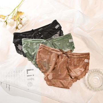 雪蕾兒 性感大蝴蝶結中腰網褲-F