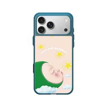 iPhone 17 Pro Max Clear (相機按鈕) 夜幕藍 - 幾米 Jimmy Liao - 忘記親一下-Kiss & Goodbye