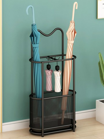 金色雨傘架家用大堂教室商用收納桶酒店雨傘筒瀝水放置架