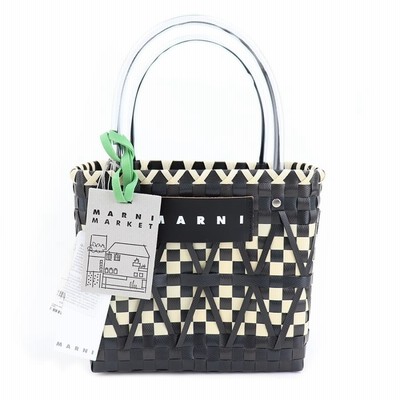 マルニ バッグ Marni Market ステンシルバッグ ブラック