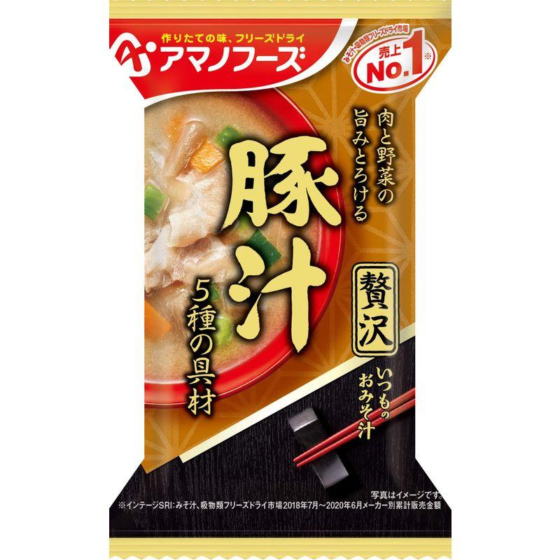 アマノフーズ いつものおみそ汁 贅沢豚汁125g (12.5g×10食)