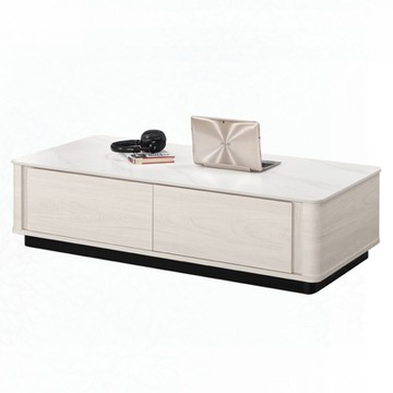 文創集 巴卡莉4尺岩板四抽大茶几-120x59x33cm免組