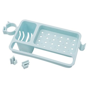 扣式水龍頭置物架 廚房衛浴收納毛巾抹布置物架 免打孔不留痕掛勾掛架