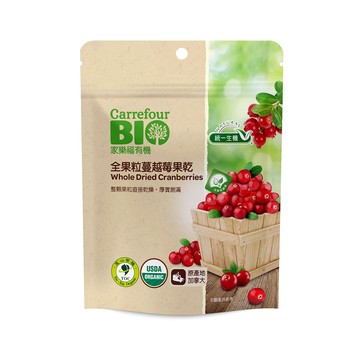 家樂福有機全果粒蔓越莓果乾150g