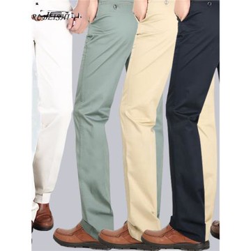 冰絲棉高爾夫球褲男士春夏直筒免燙透氣golf褲子運動高腰長褲男褲