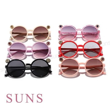 【SUNS】韓版兒童墨鏡 可愛圓框系列墨鏡 2-8歲適用 抗UV(61086)