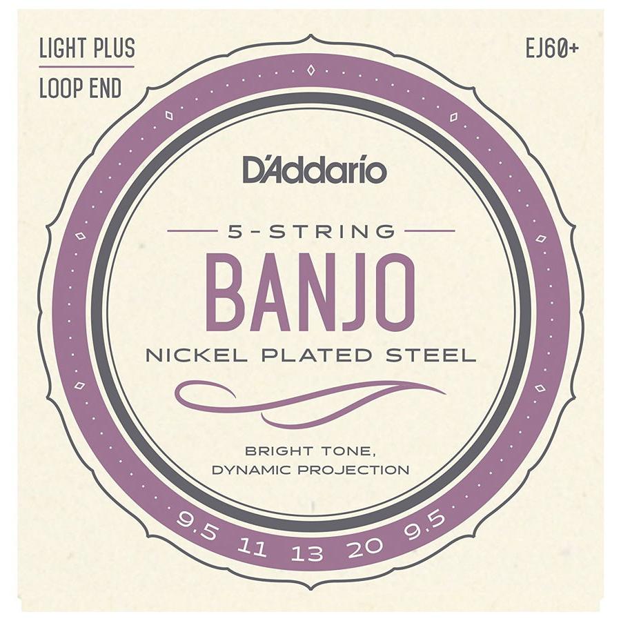 D'Addario D addario バンジョー弦 EJ60 Light Plus Nickel 5-string