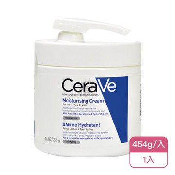 【CeraVe 適樂膚】長效潤澤修護霜X1入(454g/入)