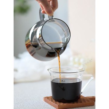 耐熱玻璃手沖咖啡壺煙灰色倒水壺大容量美式分享壺可微波可加熱