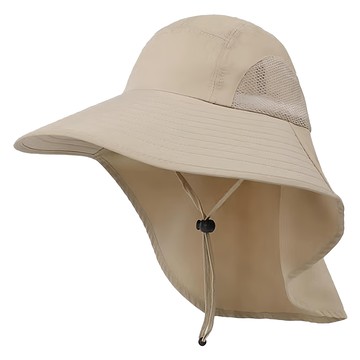 Vakocel 登山防曬遮陽帽 淺褐色 均碼  45 x 21 x 13cm