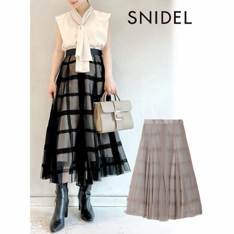 セール40%OFF&PT5) snidel /スナイデル フロッキーチェックチュールスカート 23秋冬 SWFS234268 |  LINEブランドカタログ