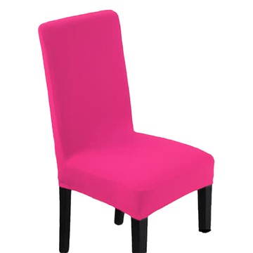 Lassley 純棉針織彈性椅套  桃紅色  1件  椅背(40~50 x 40~55cm) 椅面(40~50 x 40~55cm) 厚度10cm