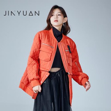 金苑可拆卸多穿時尚外套上衣女冬季新款設計感潮流D225112