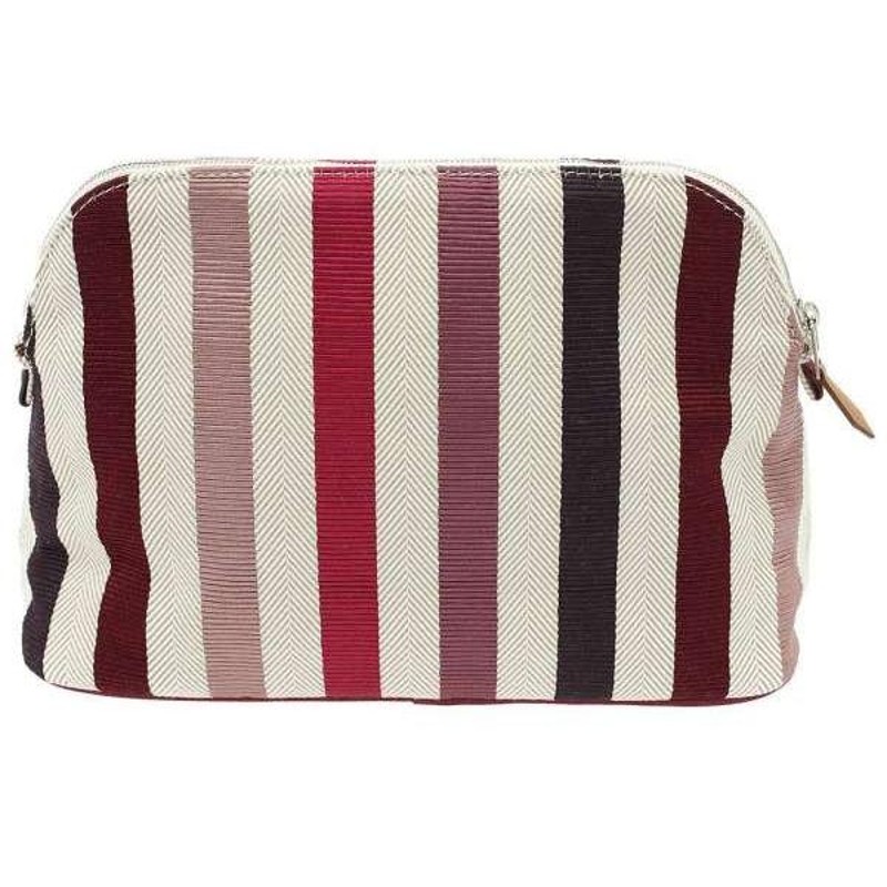 エルメス ボリードポーチMM ストライプ マルチカラー エブリンモチーフ  