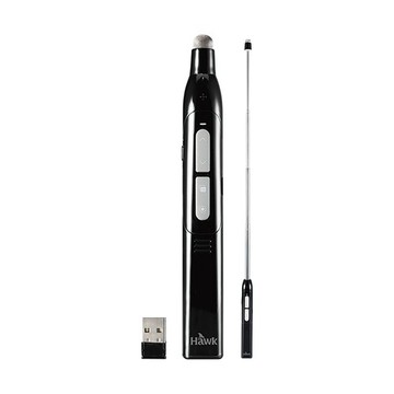 Hawk 浩客 G880 黑 綠光 | 多功能數位伸縮教鞭 | TYPE-C充電 | 簡報器