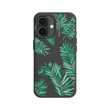 iPhone 16 SolidX 黑 - 花花草草 / Flowers & Plants - 草綠系列-綠葉1