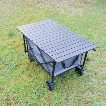 廠家直供戶外露營車桌板折疊車野營車推車鋁合金桌輕量化鋁合金