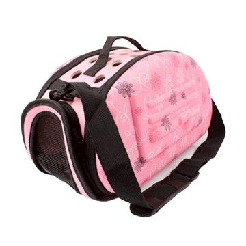 捷華 EVA外出籠 小號 粉色  30 x 20 x 22cm  1個