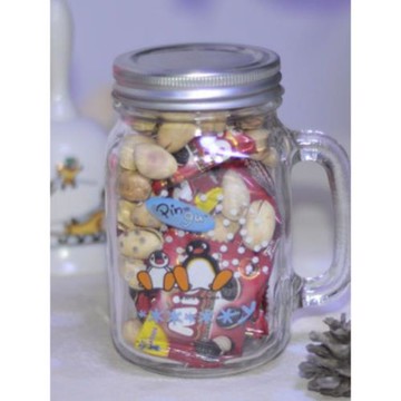 企鵝家族玻璃杯帶把女吸管杯家用ins風情侶杯子一對可愛超萌清新