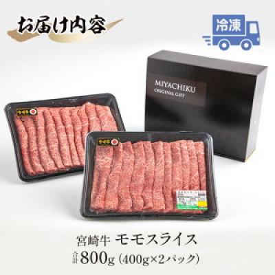 ふるさと納税 宮崎市 宮崎牛モモスライス 400g×2セット 合計800g(宮崎市)