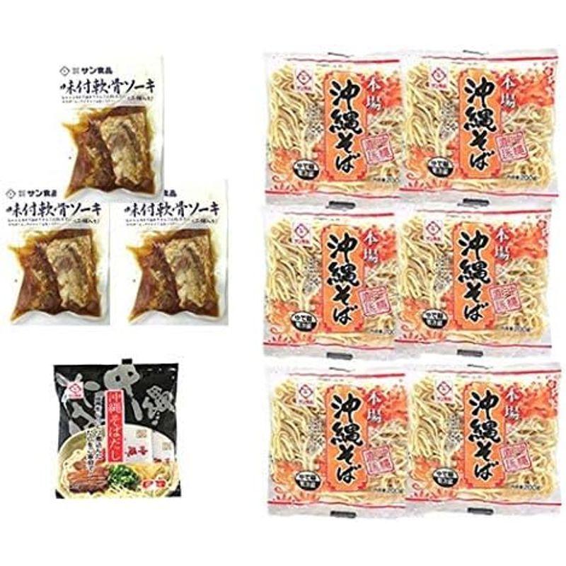 食品 ソーキそばセット6人前 沖縄そば麺・そばだし・軟骨ソーキ肉