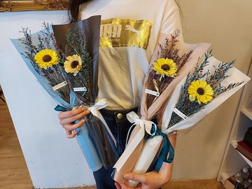 FM002 老師禮物 索拉花 向日葵 畢業花束 畢業禮物 送老師 乾燥花
