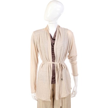 MARELLA 米色綁帶設計外套