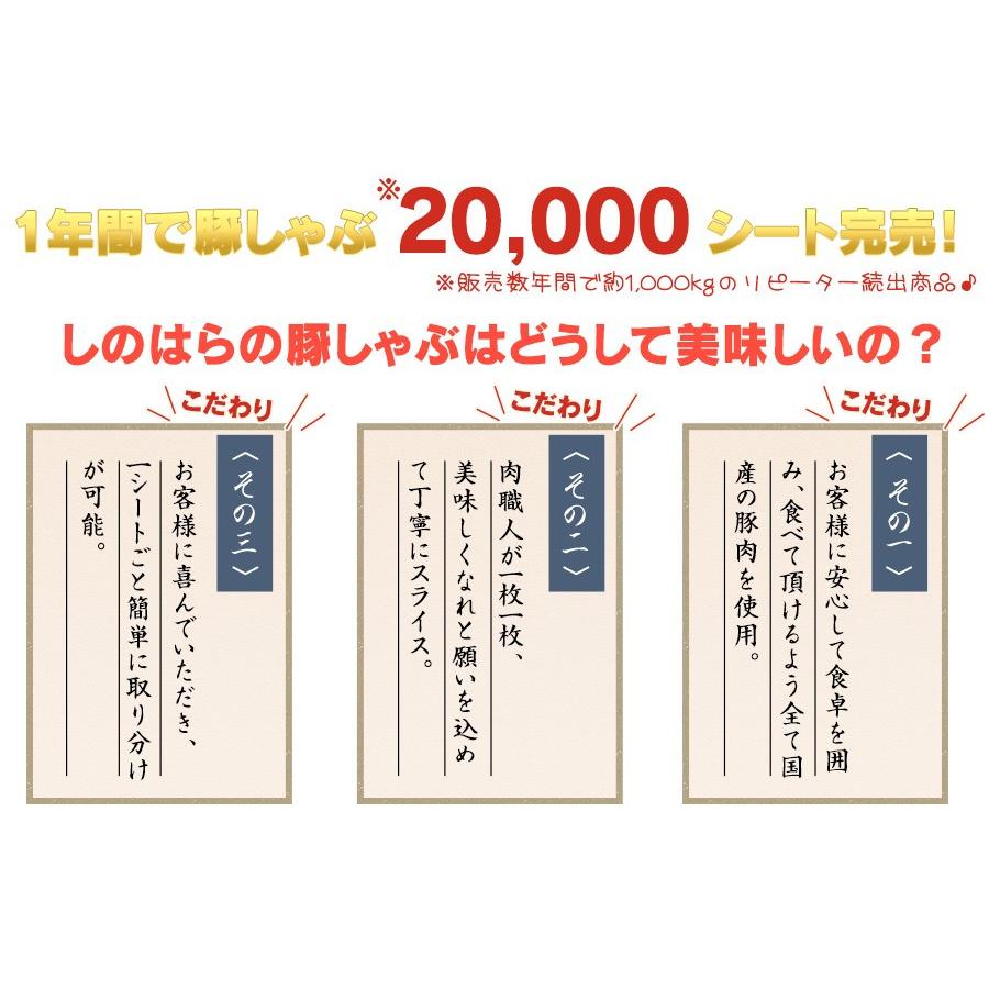 国産豚ロースしゃぶしゃぶ1kg 御中元