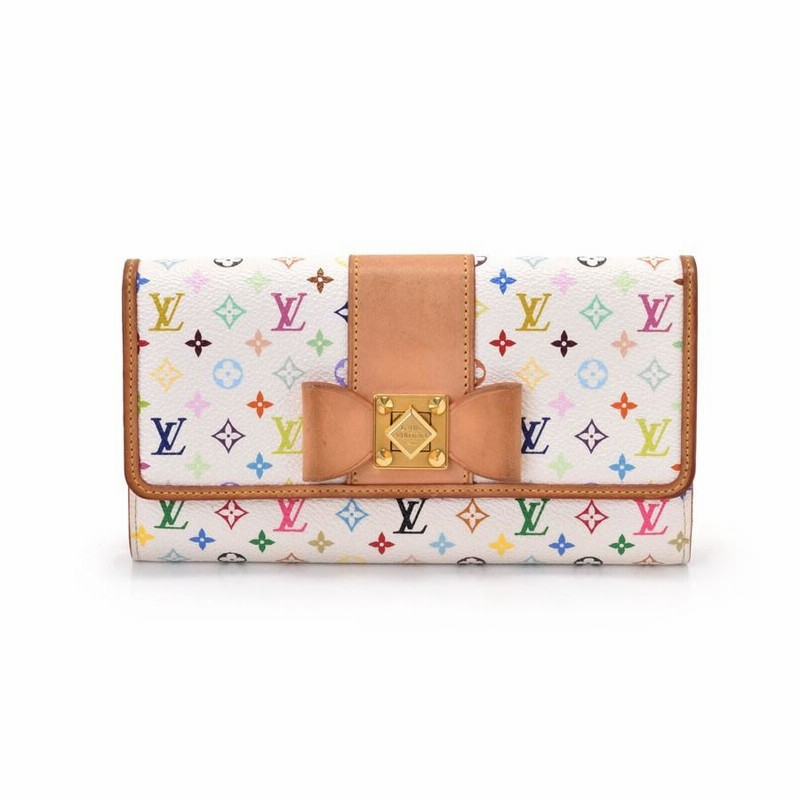 ルイヴィトン LOUIS VUITTON マルチカラー ポルトフォイユ サラ ヌー