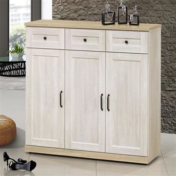 MUNA 泰倫斯4X4尺白橡木色鞋櫃