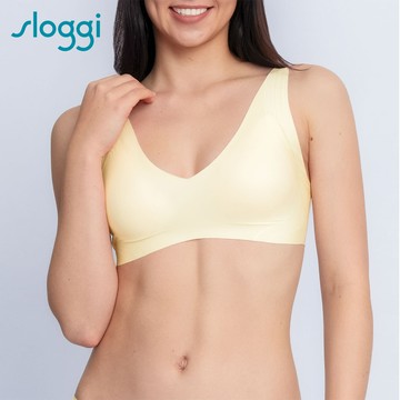 sloggi ZERO FEEL Soft Bra零感系列後扣式V領無鋼圈內衣 香草冰淇淋｜88-412 GL