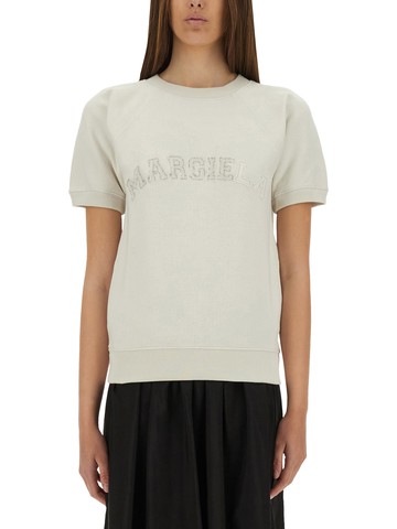 maison margiela short-sleeved sweatshirt
