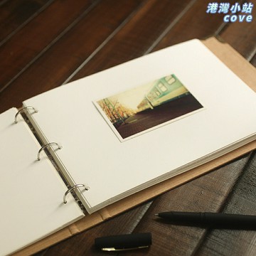 【手繪塗鴉】DIY相冊 活頁手帳本 筆記本 同學錄 影集 記事本 3孔活頁設計 加厚空白卡紙 學生畢業禮物 創意手工製作