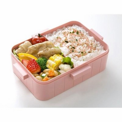 ミッキー＆ミニー 弁当箱 1段 / 4点ロックランチボックス 650ml