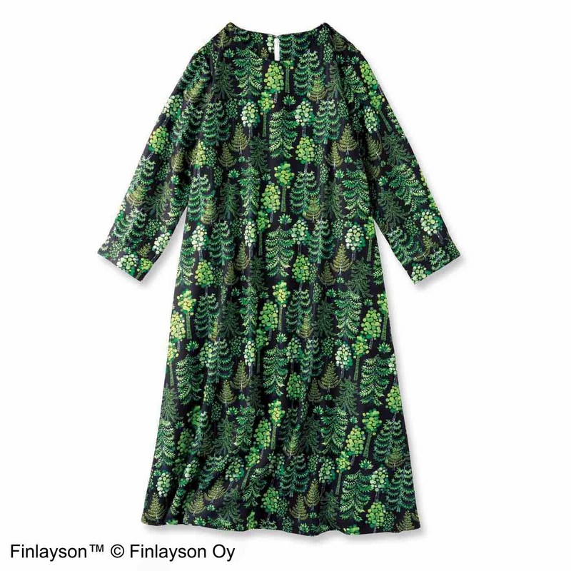 フィンレイソン シロップ プリントaラインワンピース Sadussa サドゥッサ フェリシモ Felissimo 通販 Lineポイント最大1 0 Get Lineショッピング